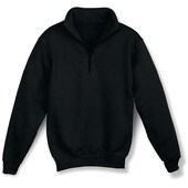 Sweat-Shirt Basic mit Reißverschluss, schwarz, Gr. S